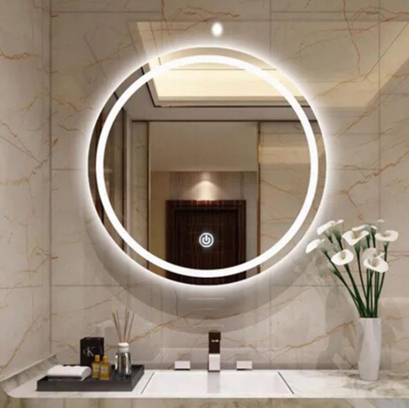 Round LED Bathroom Glass Mirrors High Quality