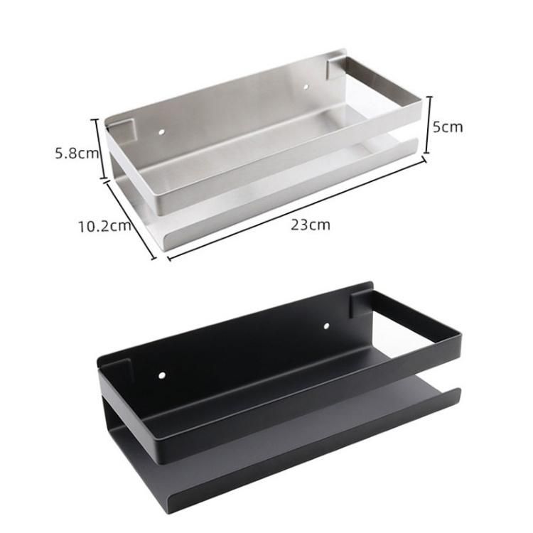 Bathroom Shelf 304 Stainless Steel Shower Storage Rack Self Adhesive Strange Two Sides Tap Wall Hanging Kitchen or Office