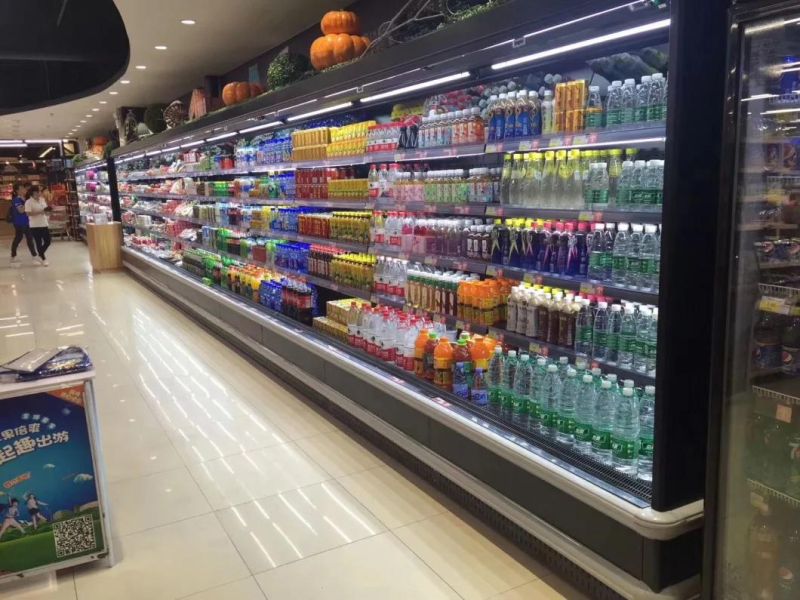 Glass Door Multideck Showcase for Supermarket Refrigeration Equipment