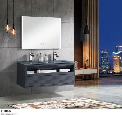 World Popular Bathroom Cabinet with Glass Basin