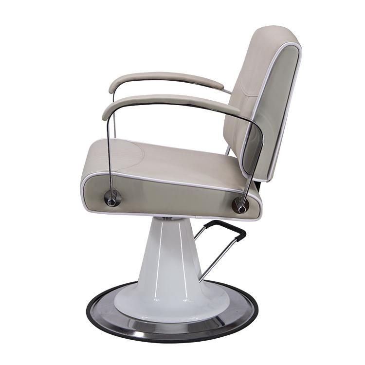 Hl-7268 Salon Barber Chair for Man or Woman with Stainless Steel Armrest and Aluminum Pedal