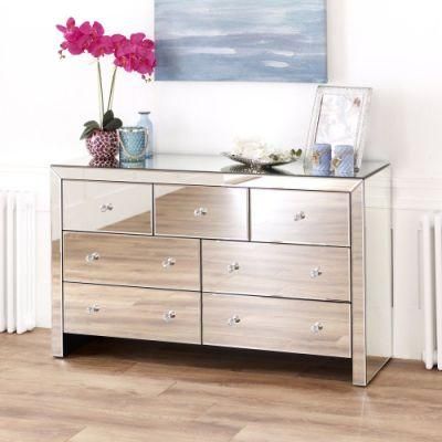2021 Compact New Style Crushed Diamond Glass Dresser Drawer