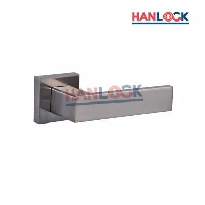 Contemporary Zinc Alloy Wood Door Handle for Interior Door in Stock