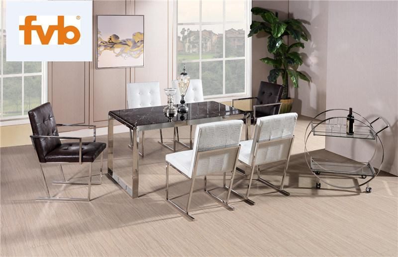 2018 High Quality Dining Table with Steel Frame for Sale
