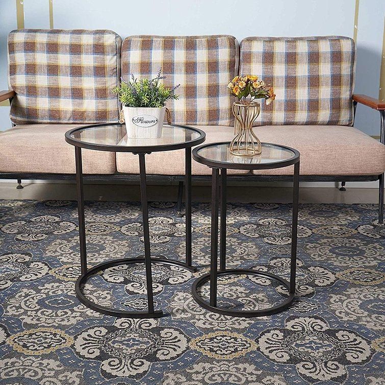 Luxury Copper Plating Stainless Steel Golden Black Tempered Glass Home Restaurant Coffee Table
