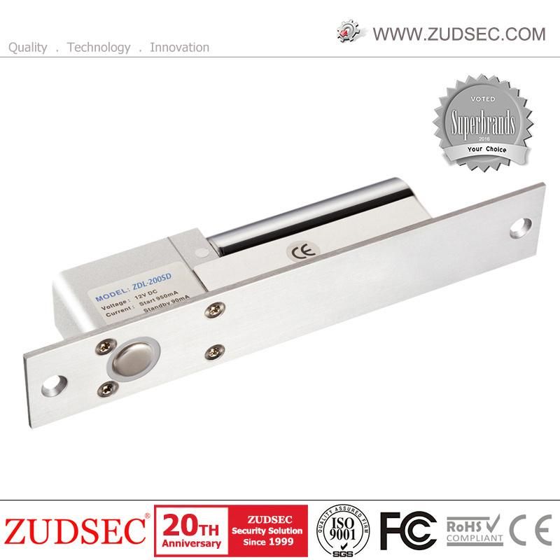 Wholesale Sliding Frameless Glass Electric Cabinet Door Lock Sturdiness Fail Safe/Fail Secure Deadbolt Electric Drop Bolt Lock