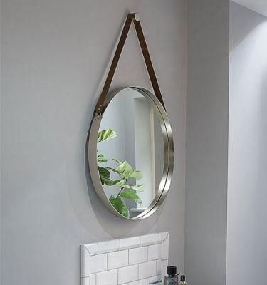 Jinghu Bathroom Metal Framed Mirror Both Horizontal &amp; Vertical Wall Mounted Iron Frame Furniture Mirror