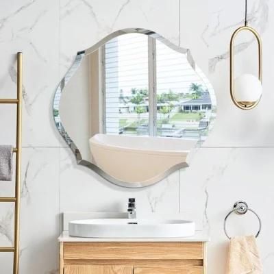 Home Decorative Mirror Wholesale Frameless Mirrors 4mm Beveled Mirror for Bathroom Furniture