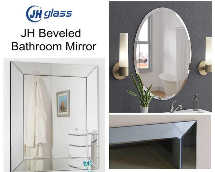 Bathroom Wall Plain Irregular Beveled Mirror