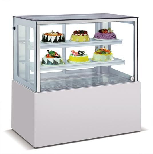 Ce Approved 1.2m1.5m1.8m Stainless Steeel Cake Shop Showcase