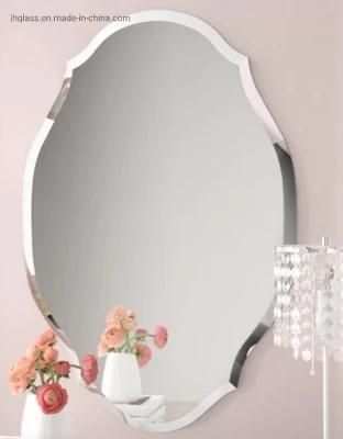 Beautiful Morden Home Decorators Frameless Simple Bathroom Beveled Mirror