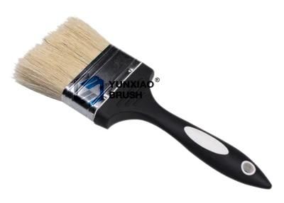 Hot Selling Rubber Handle Paint Brush with Bristle Black