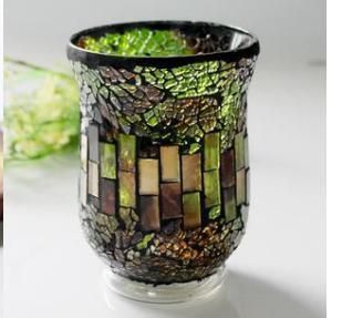 Home Decoration Glass Mosaic Candle Jars Mosaic Glass Cup Candle Jars Candle Holders Loaded with Wax or Without Wax