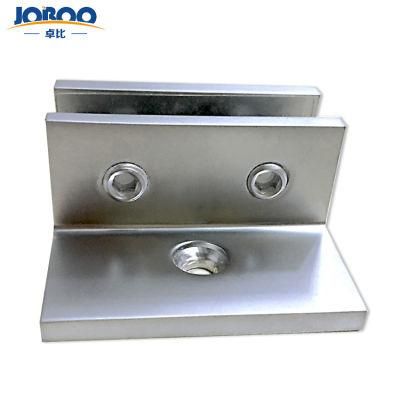 High Quality F Shaped Glass Panels Holding Clamps Brackets Clips Hardware with Legs for Shower