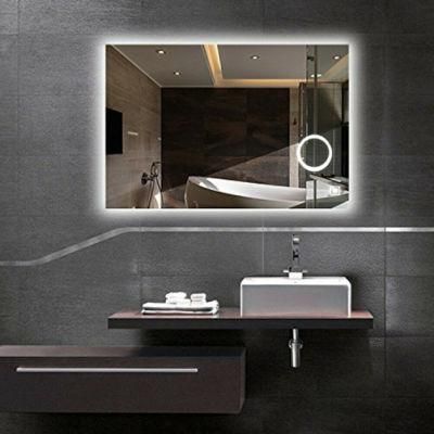 5000K Bathroom Decorative Touch Sensor Wall Mounted Magnifying Makeup LED Mirror