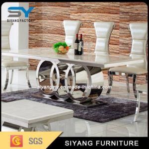 Hot Selling Big Marble Dining Table for Home Furniture
