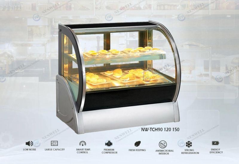 Commercial Cake and Hot Food Warming Showcase with Glass Front and Sides (NW-TCH120)