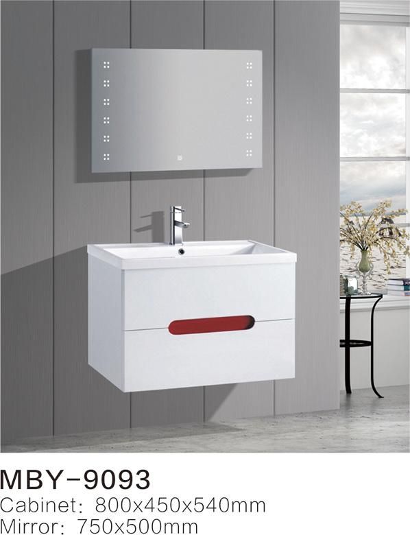 UK PVC Bathroom Cabinet with LED Mirror