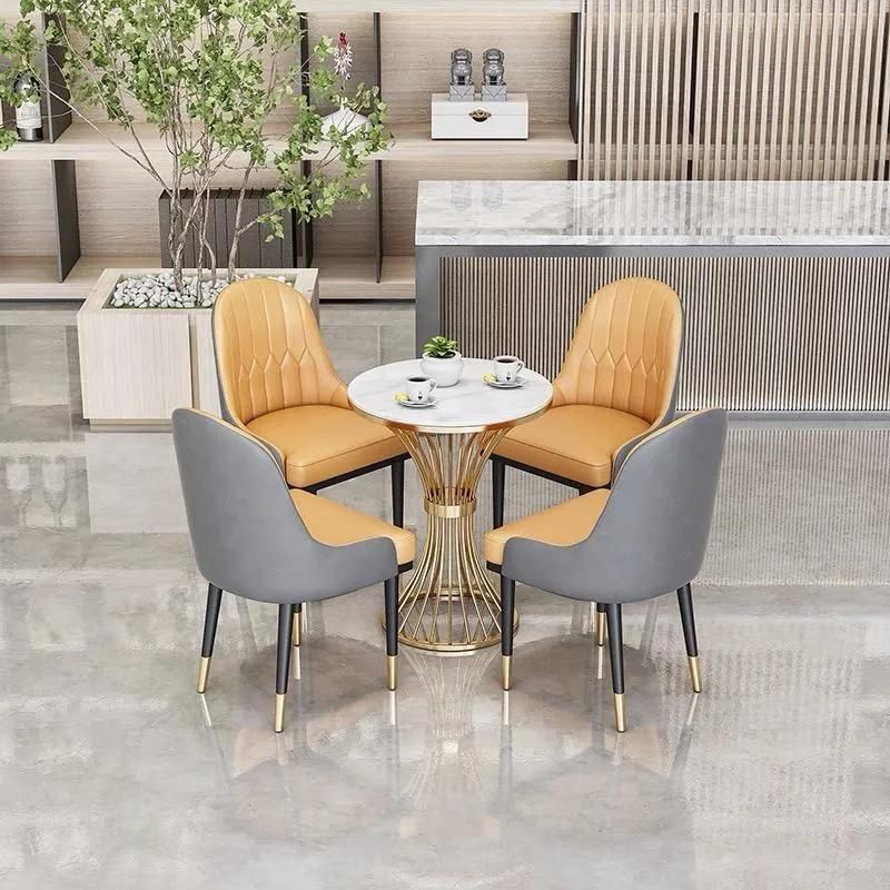 Wholesale Metal Stainless Steel Living Room Furniture Sets Round Coffee Side Table