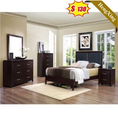 Modern Chinese Home Hotel Bedroom Furniture Wooden Melamine Children Storage King Double Bed