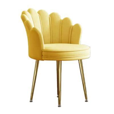 Modern Home Furniture Restaurant Furniture Velvet Golden Dining Chair for Living Room