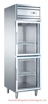 Glass Door Display Cabinet Cold Fridge Upright Freezer Pipe Cold Chiller