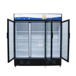 Triple Door Upright Showcase Vertical Ventilated Glass Door Chiller