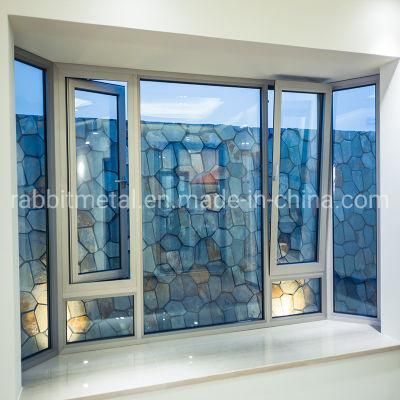 Modern Design 3-Rails Thermal Break Aluminum Frame Sliding Panels Doors and Windows Tempered Glass Soundproof Window