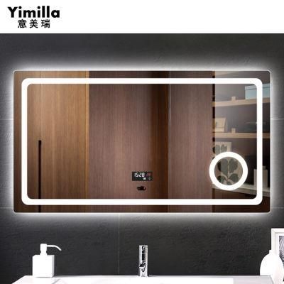 Yimilla Custom Bathroom LED Mirror Manufacturers Touch Screen Smart Mirror