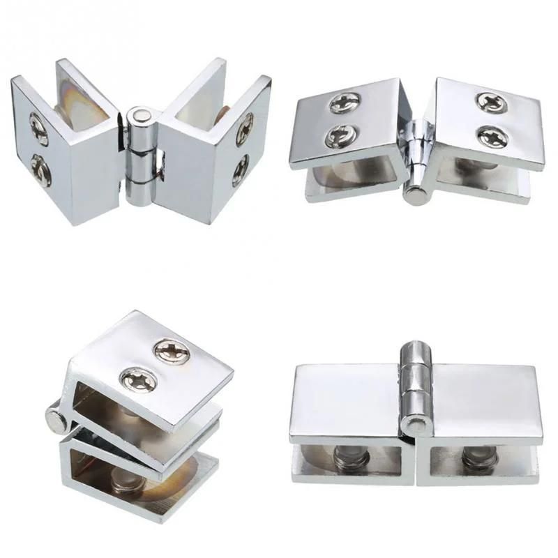 2018 New Cabinet Hinges Stainless Steel Door Hinges Double Action 180 Degree Glass Cabinet Drawer Hinge for Furniture Hardware