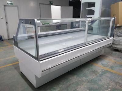 Upright /Vertical/Square Fresh Meat Display Chowcase Chiller Cooked Food Refrigerator Meat Freezer Showcase