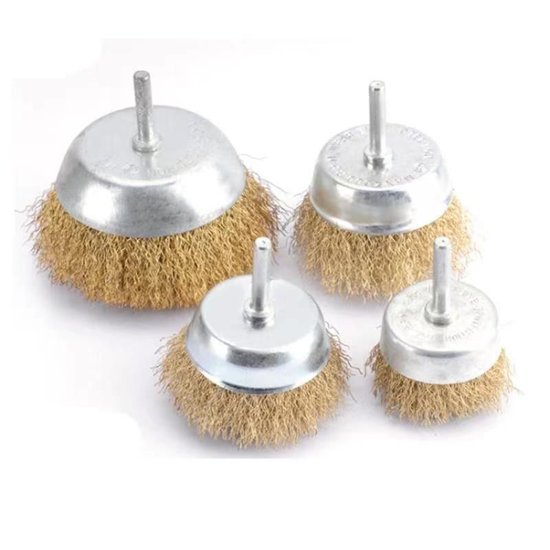 Wholesale Steel Wire Wheel Brush Set Rust Removal Steel Wire Wheel Cup Brush Brass Wire Drill Brush