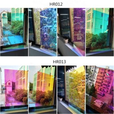 Decorative Films Rainbow Window Film Dichroic Rainbow Solar Tint Iridescent Glass Film Window Tint for Window