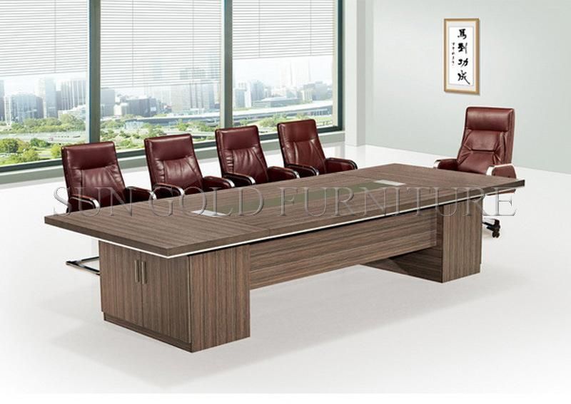Office Furniture Melamine Rectangular Conference Table with Aluminum Frame (SZ-MTT081)