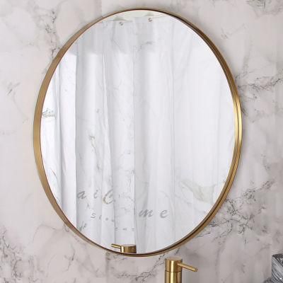 Jinghu Black Golden Color Aluminum Alloy Framed Bathroom Furniture Dressing Wall Mirror