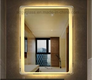 3mm 4mm 5mm 6mm Silver Mirror LED Bathroom Mirror for Home and Hotel