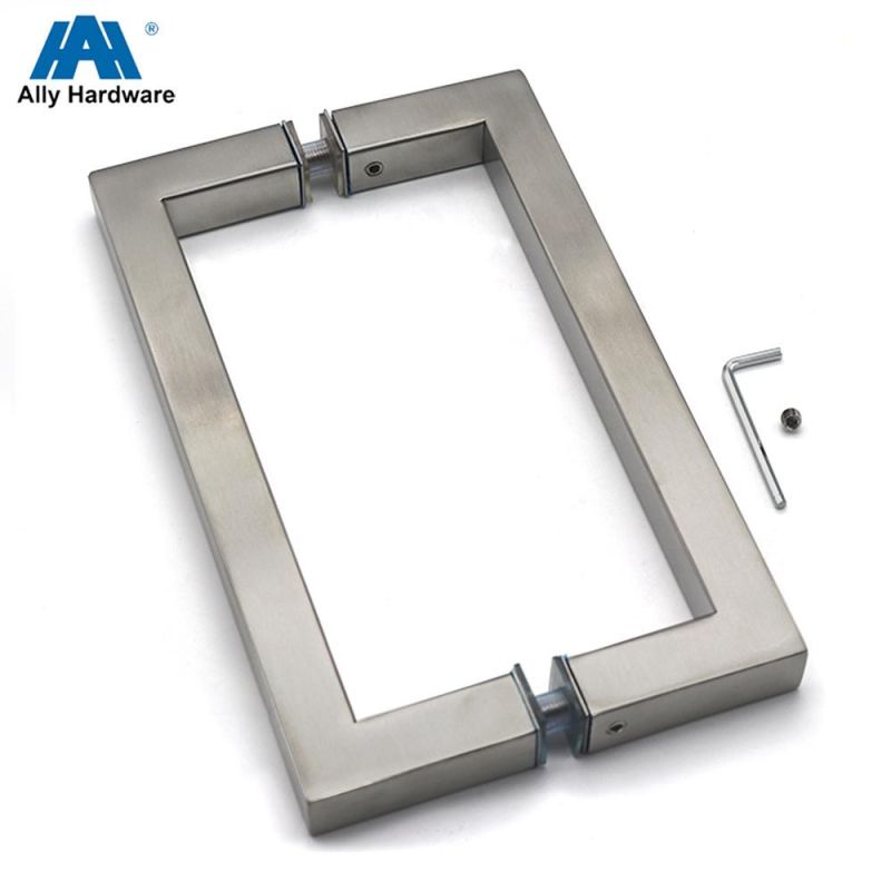 Stainless Steel Square Type Glass Door Handle