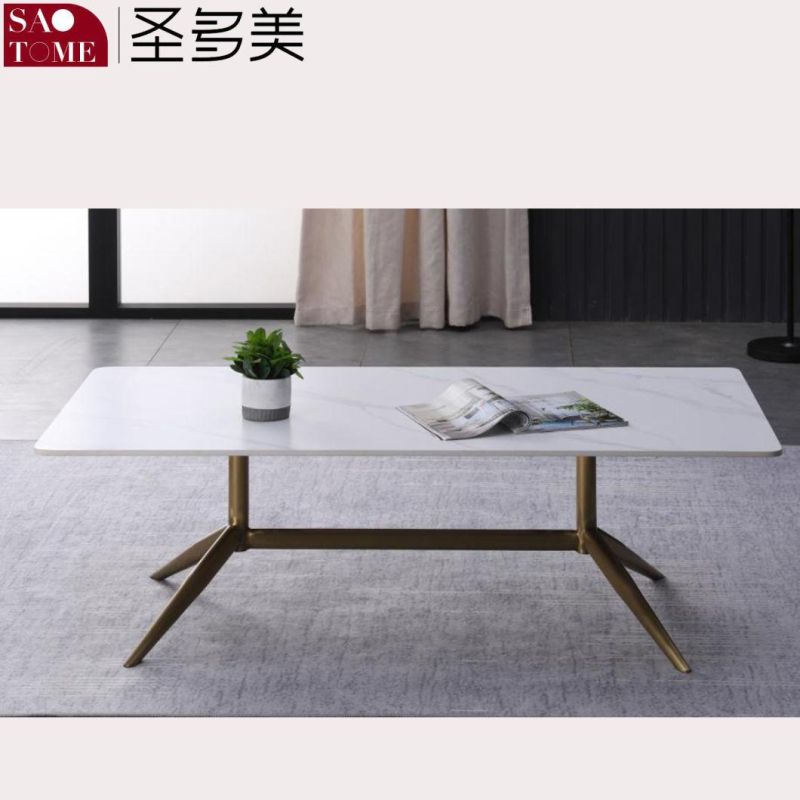Modern Living Room Furniture Light Luxury Leisure Furniture Slate/Marble Coffee Table