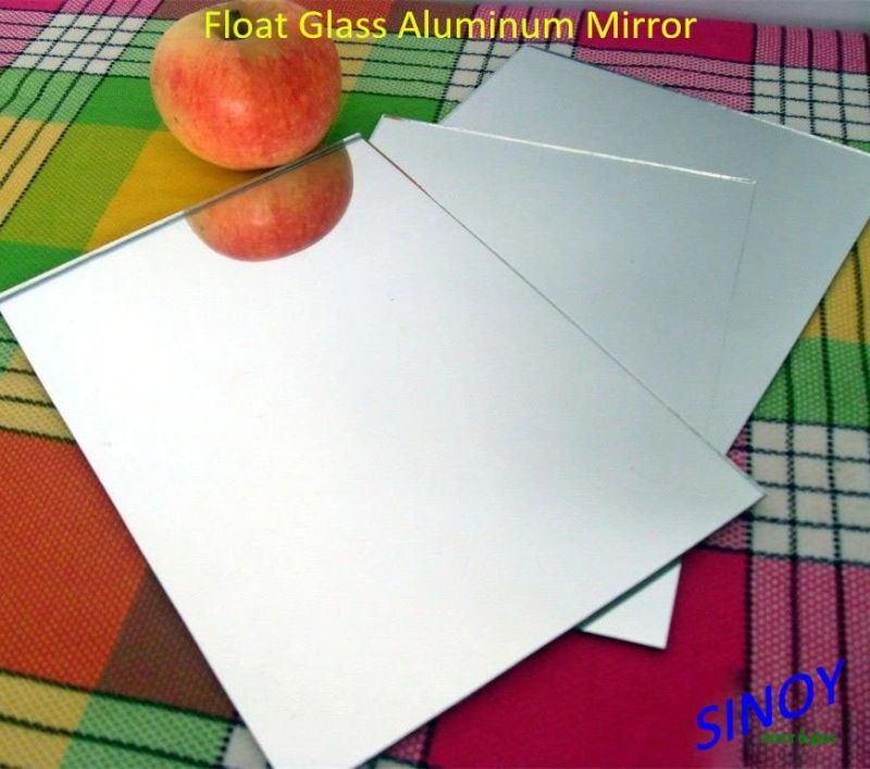 High Polished on The Edge Mirror Glass Sheet with Silver Coated and Aluminum Coated