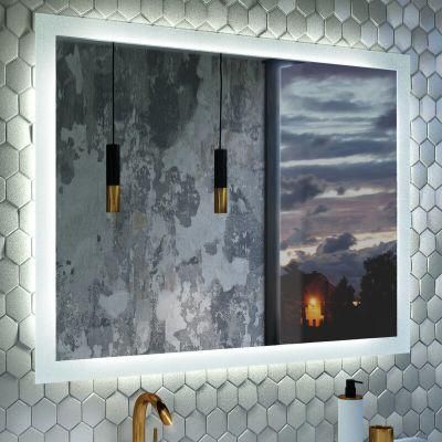 Bathroom Rectangle Backlit Touch Sensor LED Mirror with Anti-Fog &amp; Touch Sensor