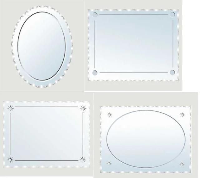 Wall Bathroom Mirrors Decorative Makeup Fashion Sliver Mirror