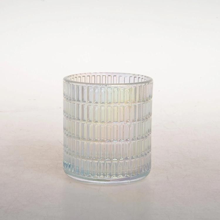 Wholesale Factory Price Customized Round Shape Empty Clear Glass Tea Light Holder for Candle