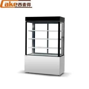 Double Glass Air Cooled Cake Display Case Bakery Display Cabinet