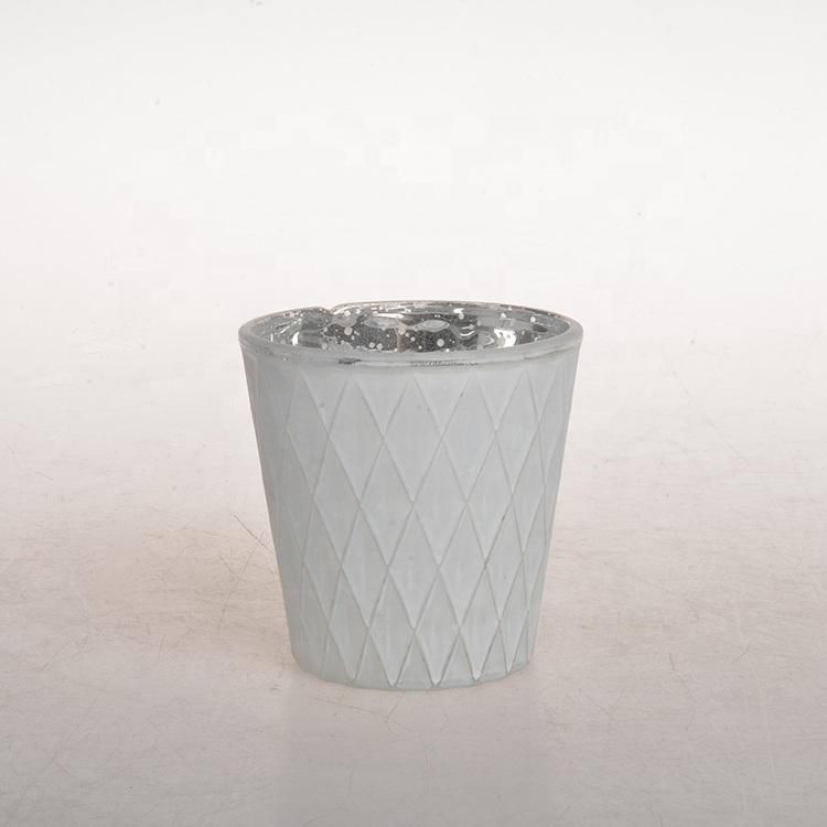 Eco-Friendly Decoration Glass Candle Holder Jar Tealight Glass Candle Jar for Home Use
