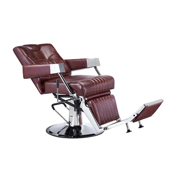 Hl-9307 Salon Barber Chair for Man or Woman with Stainless Steel Armrest and Aluminum Pedal