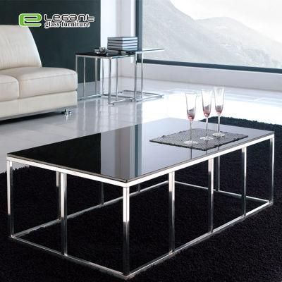 Home Furniture Supplier Modern Room Furniture Square Tempered Glass Tables Design