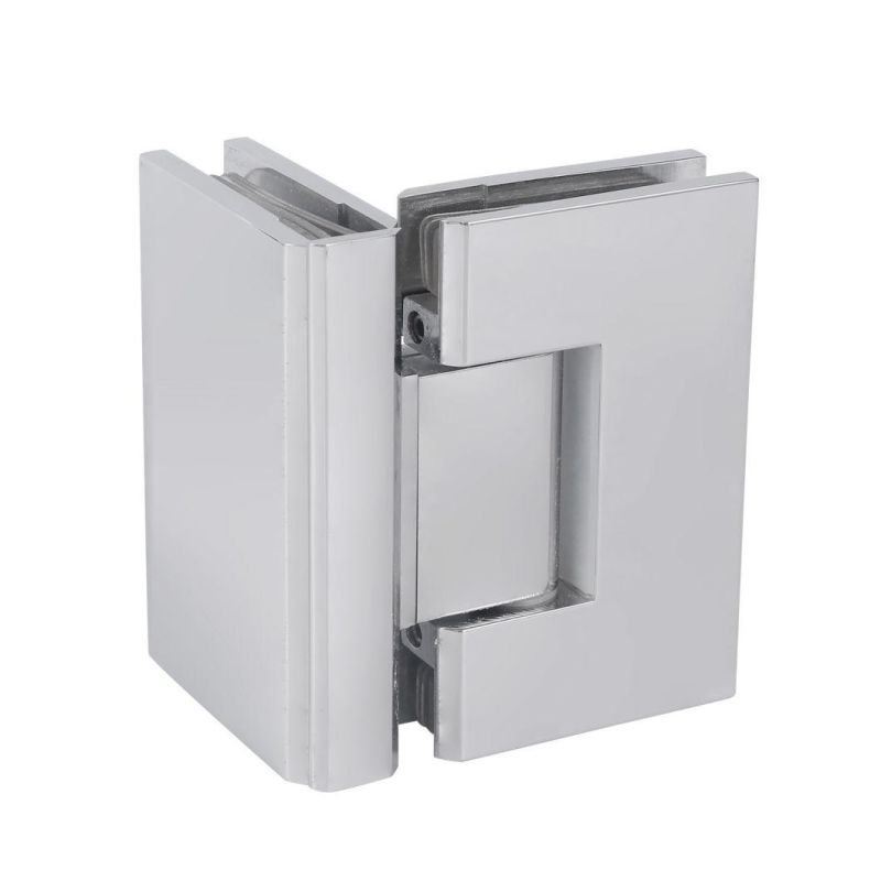 Adjustable Glass to Glass Hinge Brass Hinge Bathroom Hinge Bathroom Fitting Showroom Accessories Showroom Hinge Bright Chrome