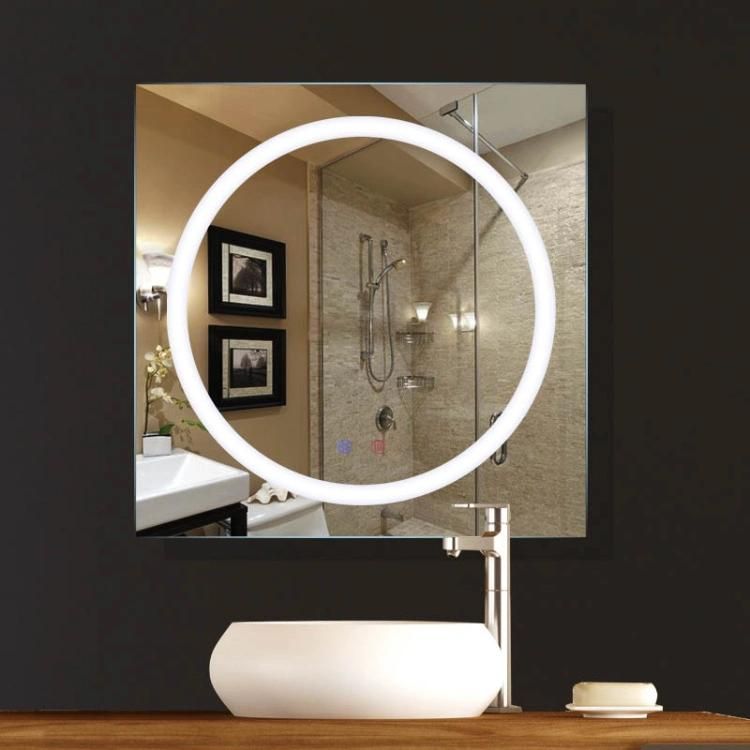 Illuminated Smart Mirror Ring Lighted Bathroom Mirrors for Hotel