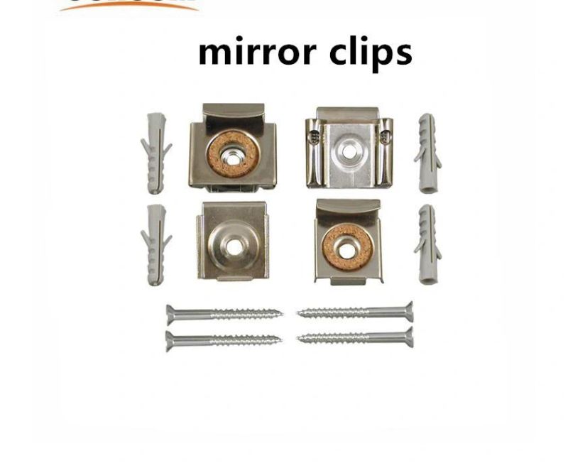 Waterproof Bathroom Mirror with Mounted Clips