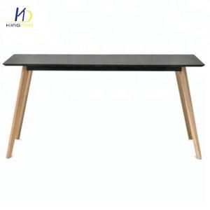 High Quality MDF Top Wooden Legs 6 Sets Dining Table